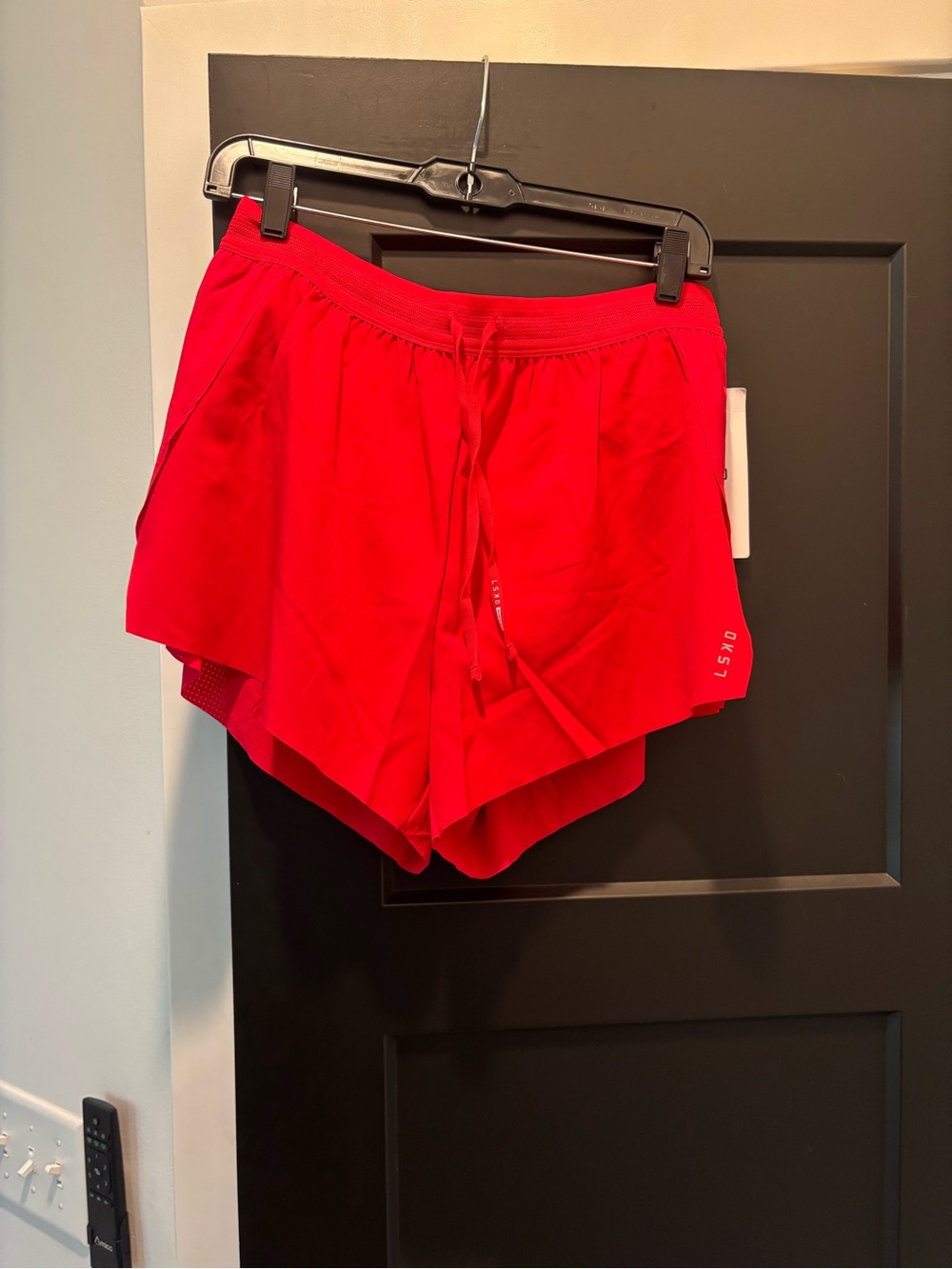 LSKD Accelerate 3" High Rise Running Short Scarlet Red Large NWT - Picture 7 of 12